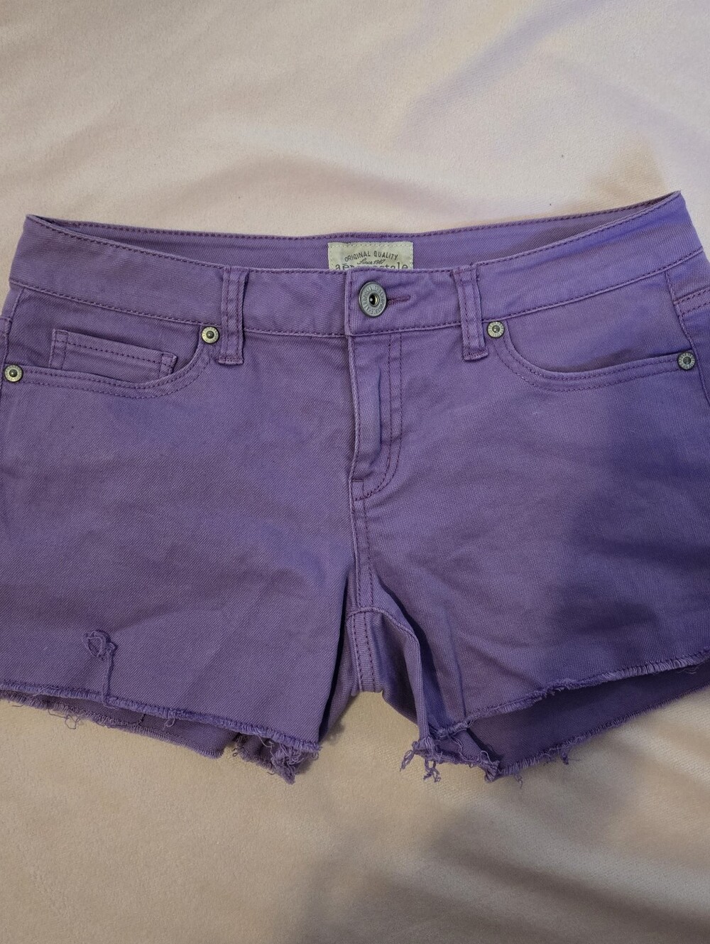 Y2K Aeropostale Purple Mini Jean Shorts